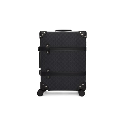 GUCCI BLACK GLOBE-TROTTER EDITION GG CARRY-ON SUITCASE (48*37*17cm)